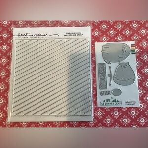 Concord & 9th Diagonal Lines Stamp and C9 Summer Camp Cabin Gift NIP